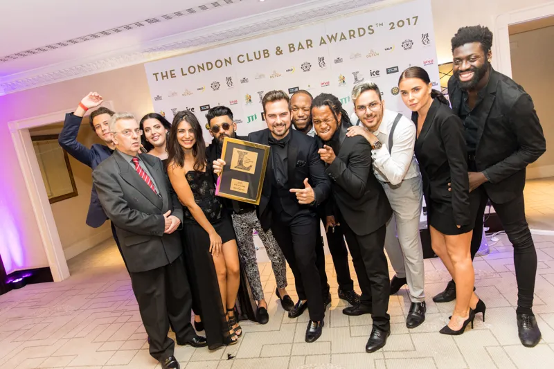 The Ace of Clubs team at the London Club and Bar Awards 2017
