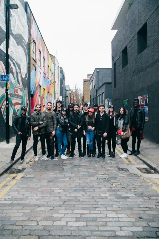 The Ace of Clubs team photographed in East London